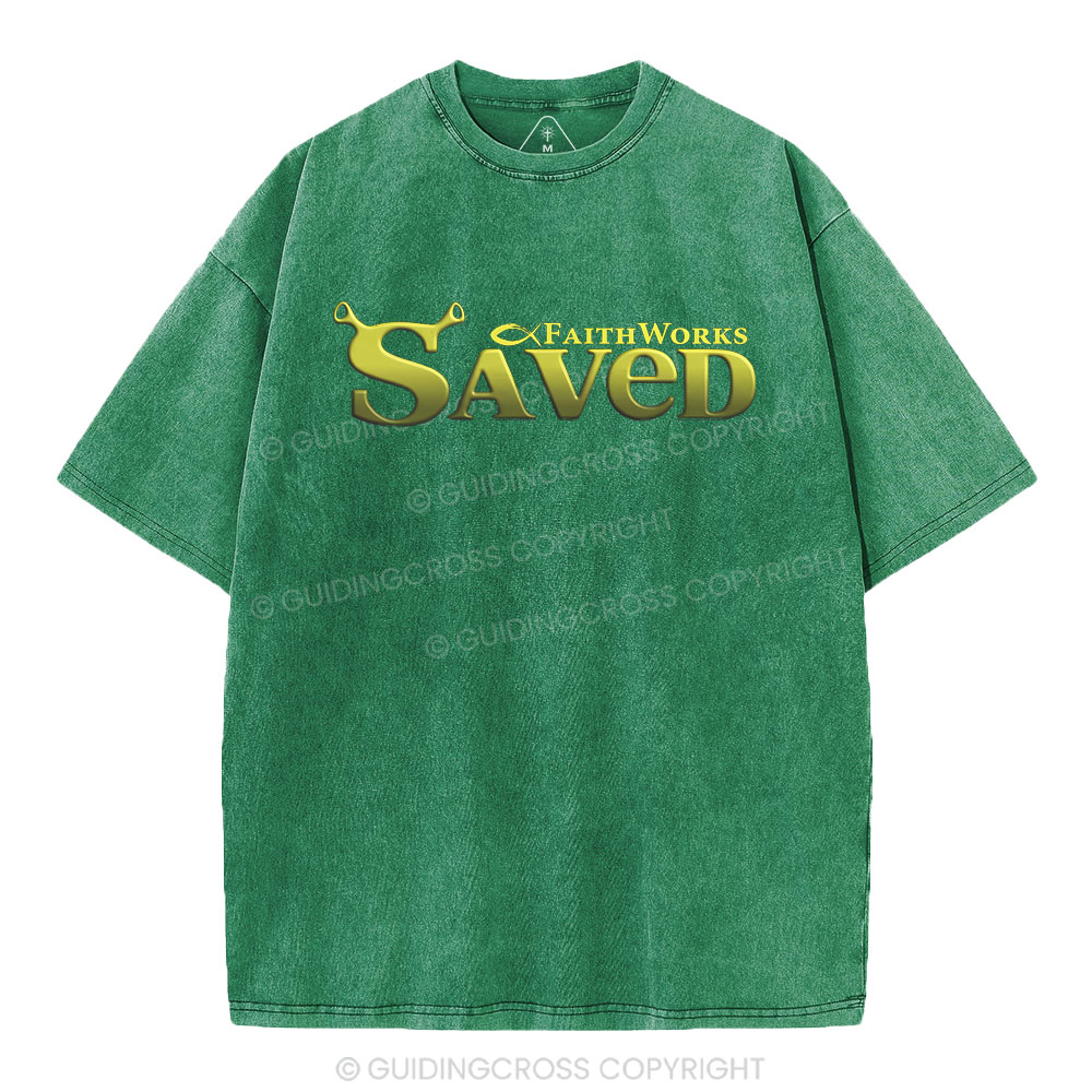 Saved Christian Washed T-Shirt