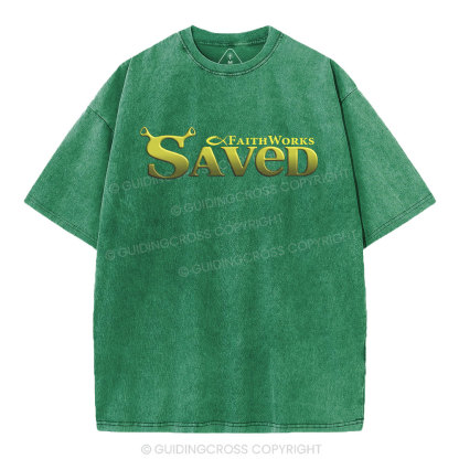 Saved Christian Washed T-Shirt