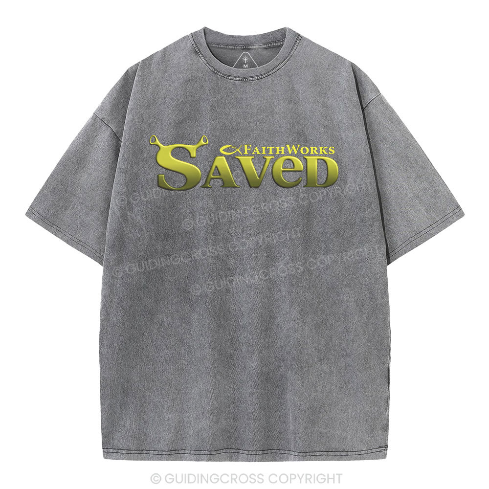 Saved Christian Washed T-Shirt