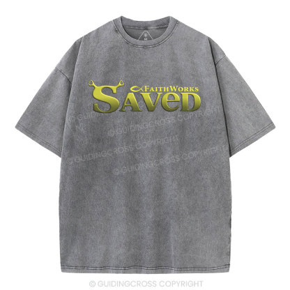 Saved Christian Washed T-Shirt