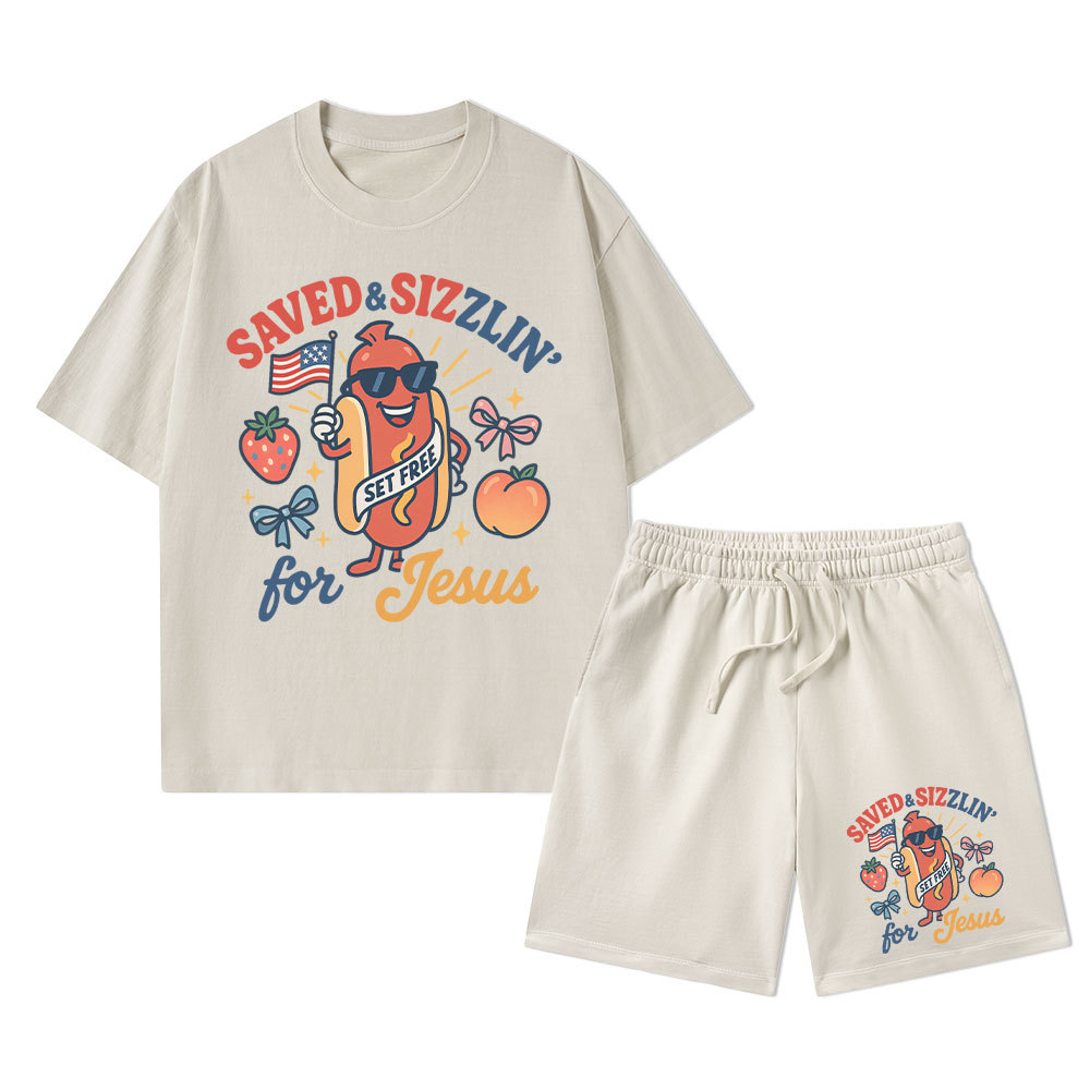 Sample Christian Washed T-Shirt & Shorts Sale - GuidingCross