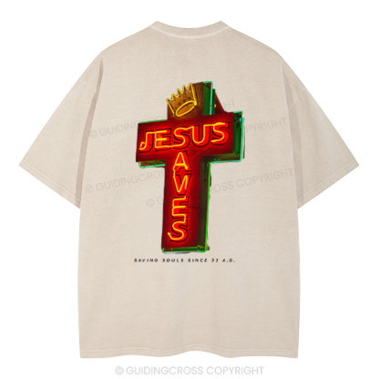 Saving Souls Chrsitian Washed T-Shirt
