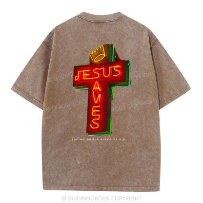 Saving Souls Chrsitian Washed T-Shirt