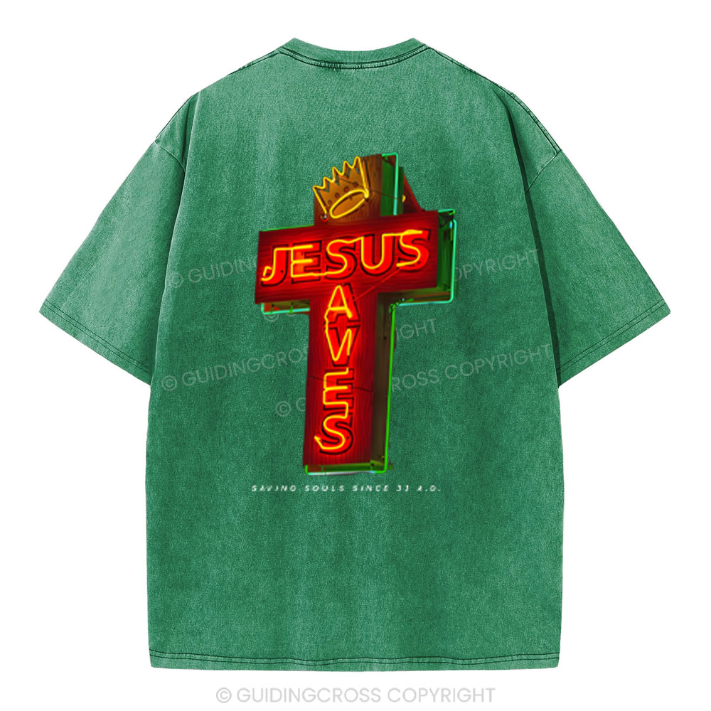 Saving Souls Chrsitian Washed T-Shirt
