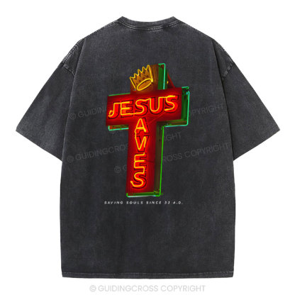 Saving Souls Chrsitian Washed T-Shirt