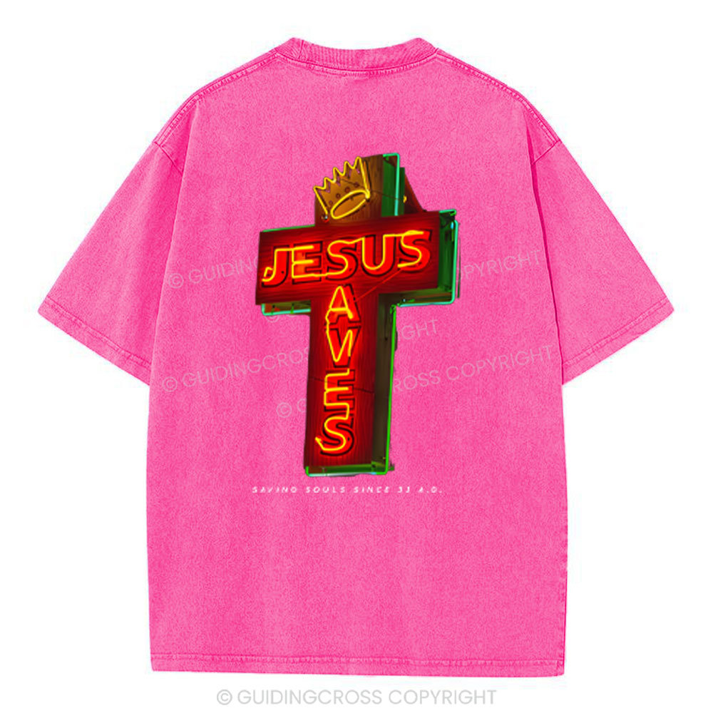 Saving Souls Chrsitian Washed T-Shirt