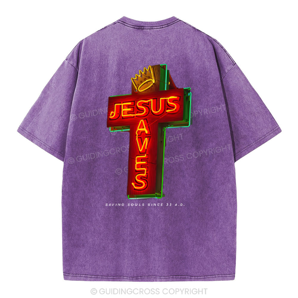 Saving Souls Chrsitian Washed T-Shirt