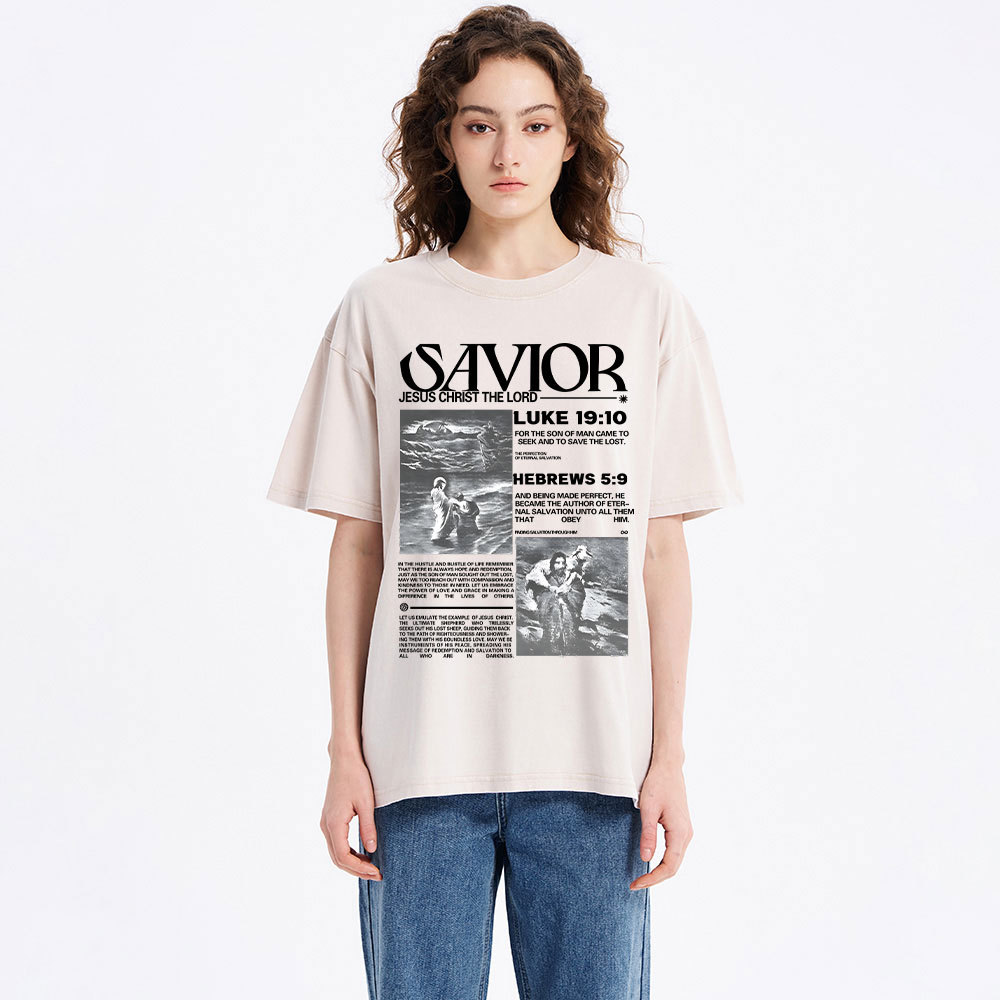Savior Christian Washed T-Shirt