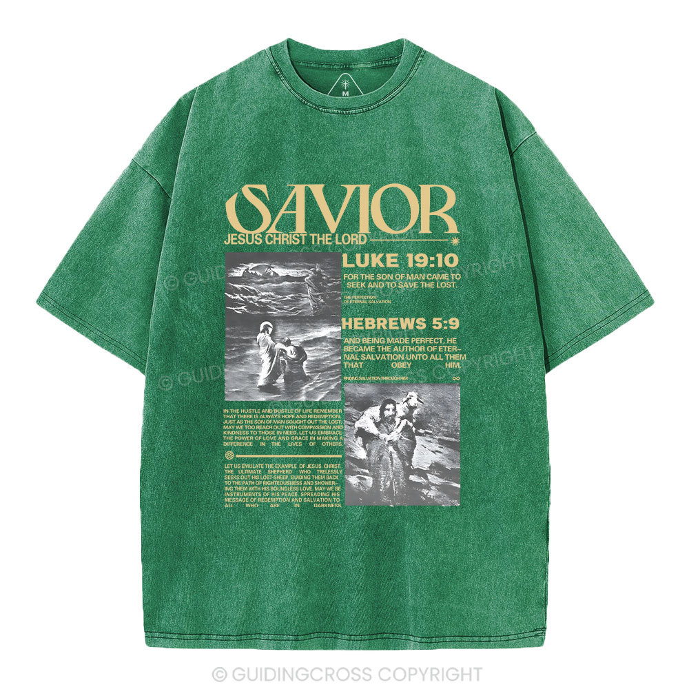 Savior Christian Washed T-Shirt