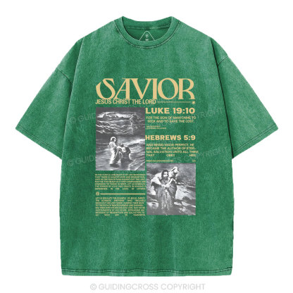 Savior Christian Washed T-Shirt