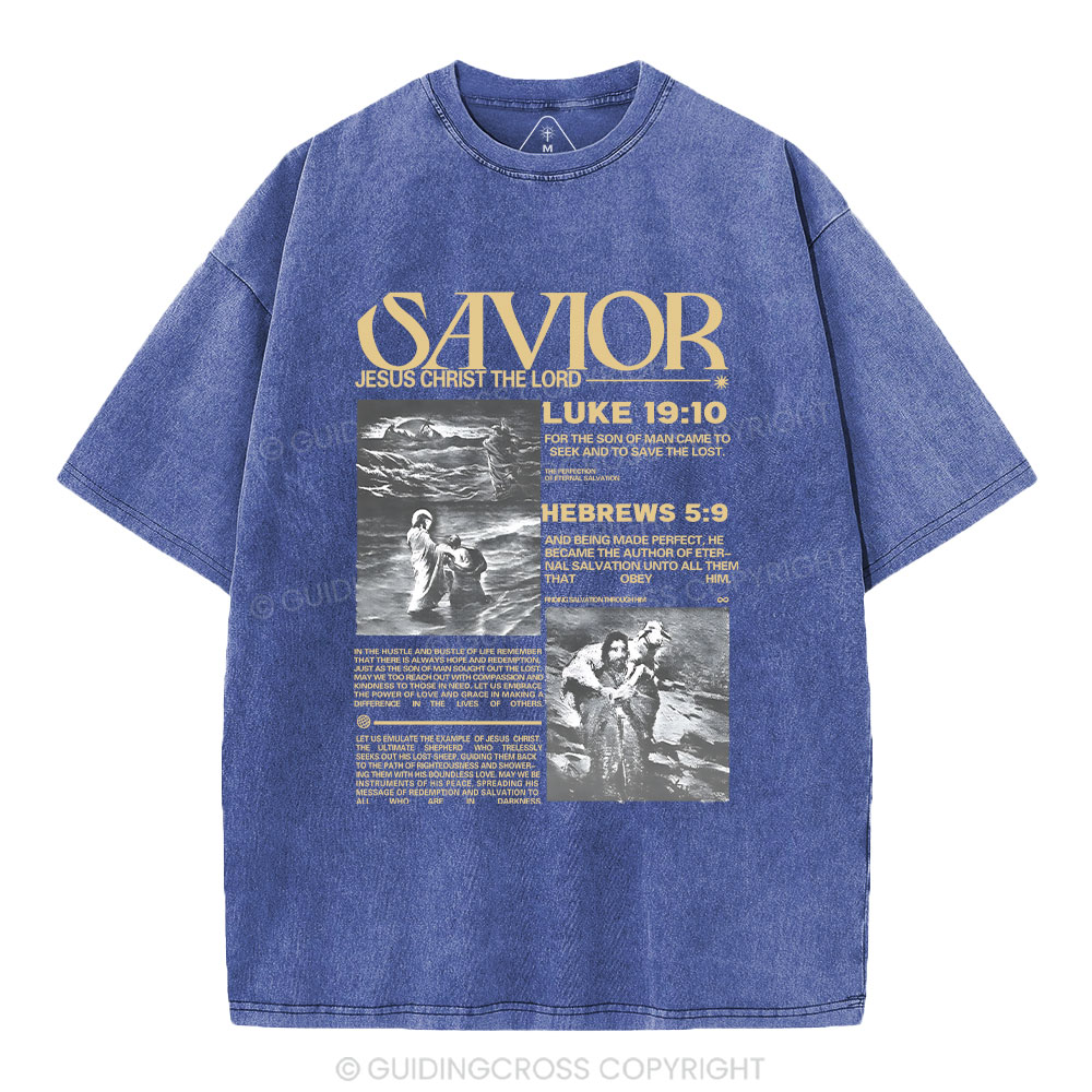 Savior Christian Washed T-Shirt