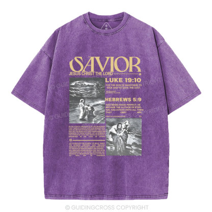 Savior Christian Washed T-Shirt