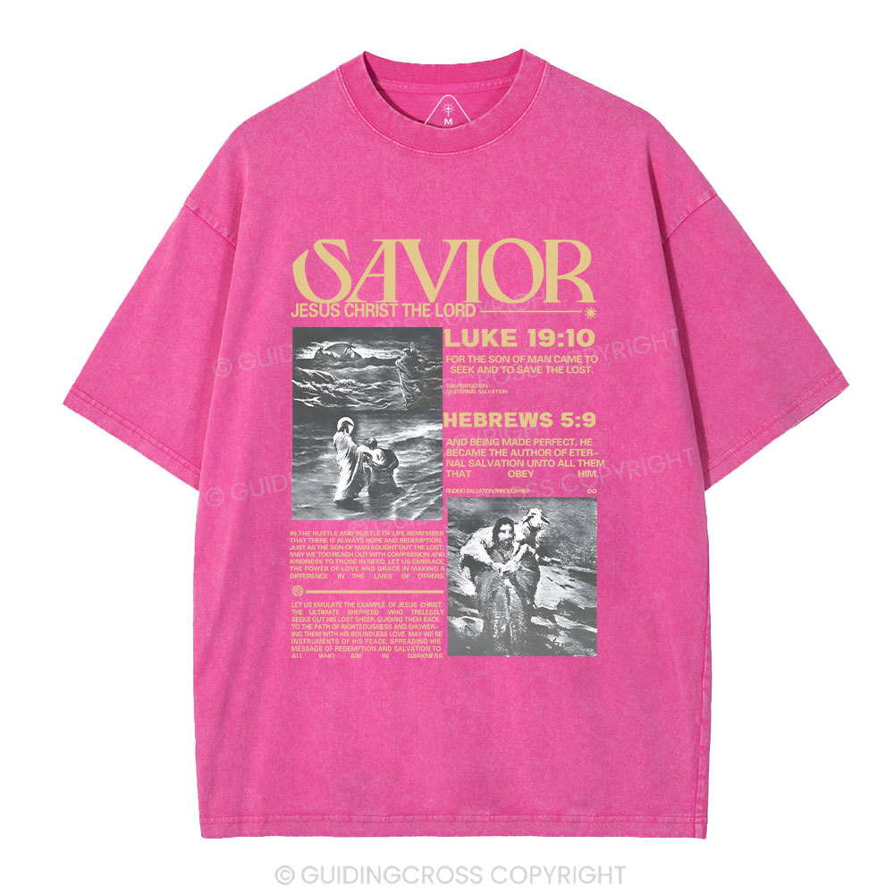 Savior Christian Washed T-Shirt