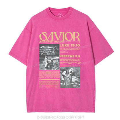 Savior Christian Washed T-Shirt