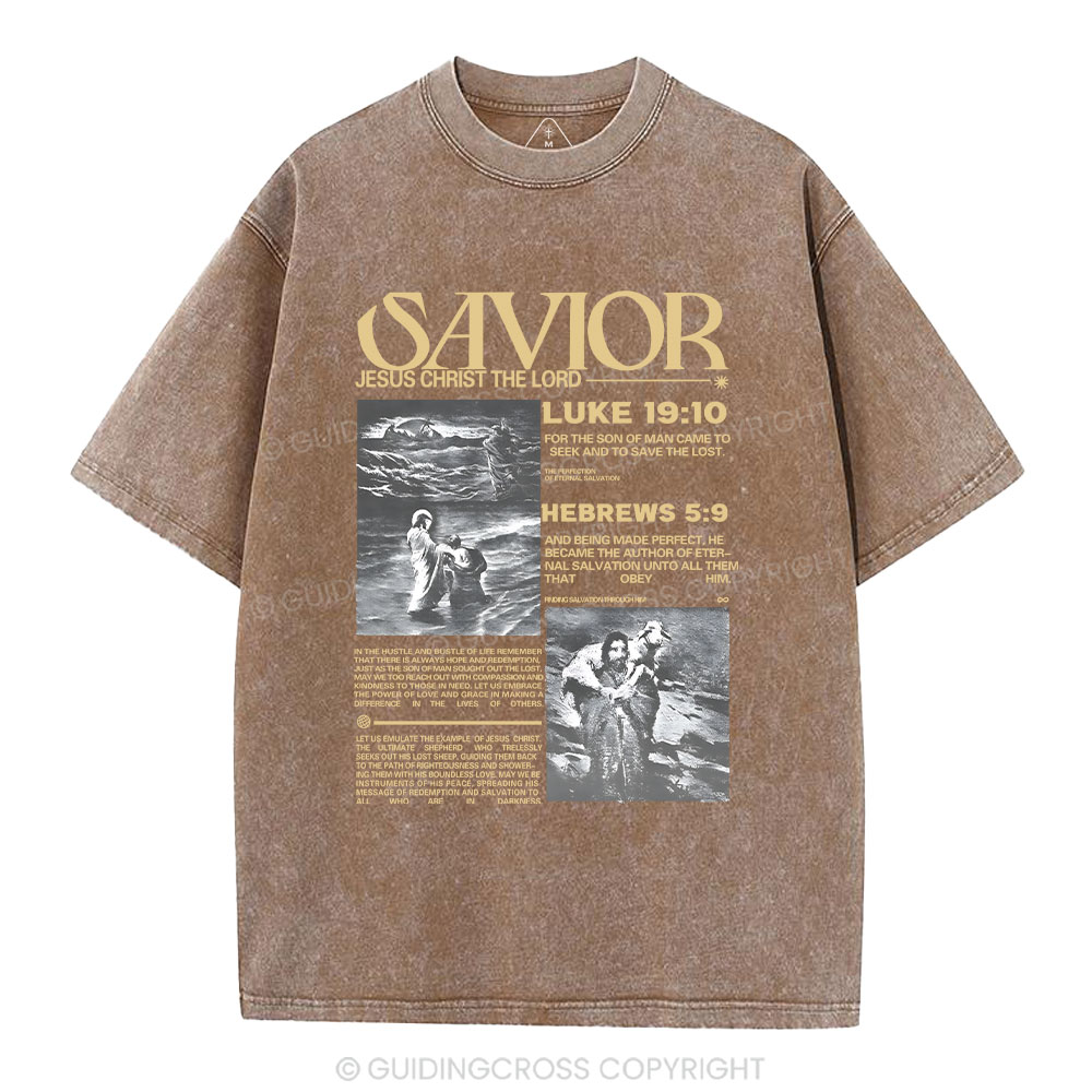Savior Christian Washed T-Shirt