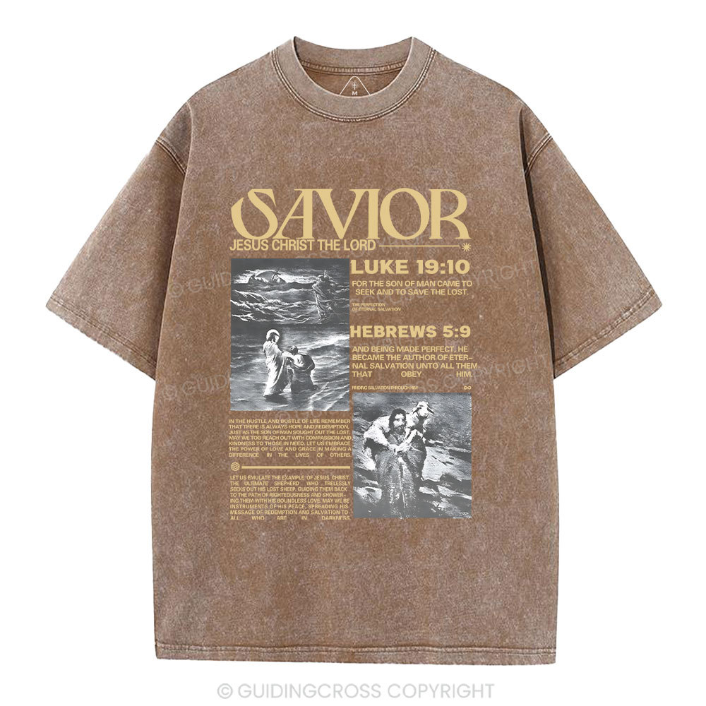 Savior Christian Washed T-Shirt
