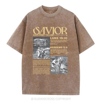 Savior Christian Washed T-Shirt