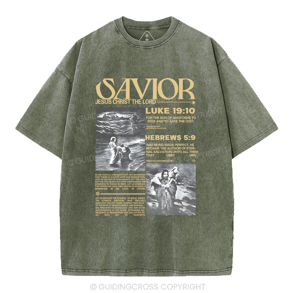 Savior Christian Washed T-Shirt