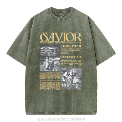 Savior Christian Washed T-Shirt