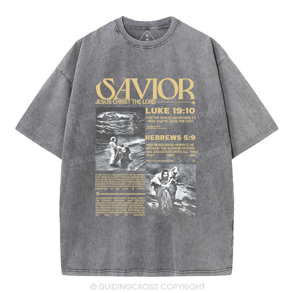 Savior Christian Washed T-Shirt