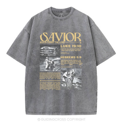 Savior Christian Washed T-Shirt