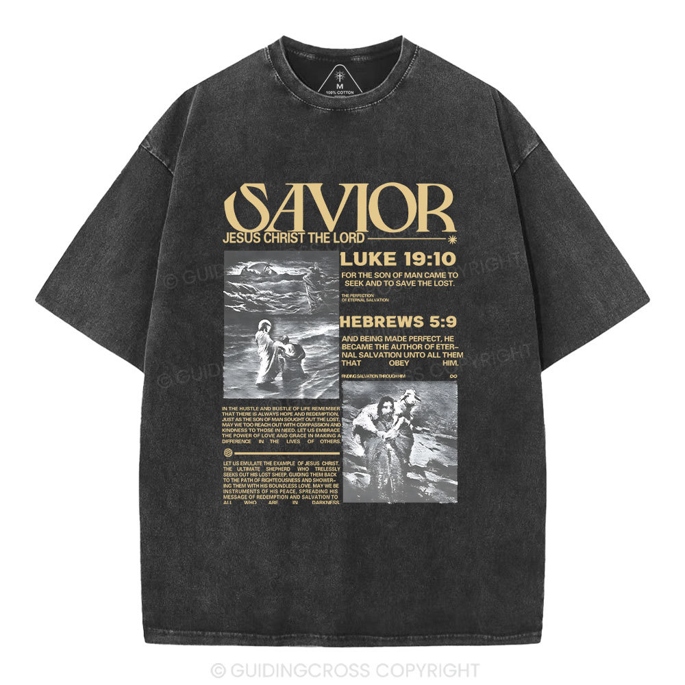 Savior Christian Washed T-Shirt