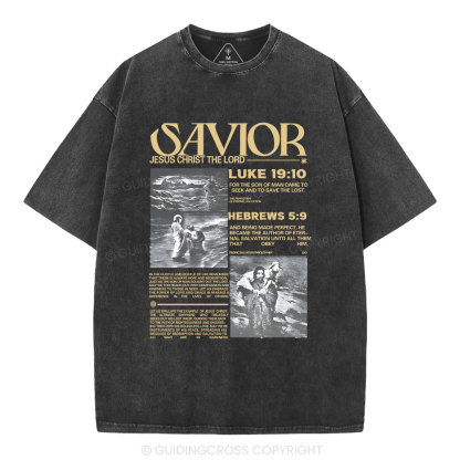 Savior Christian Washed T-Shirt