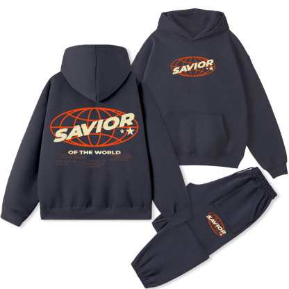 Savior Of The World Christian Fleece hoodie Set