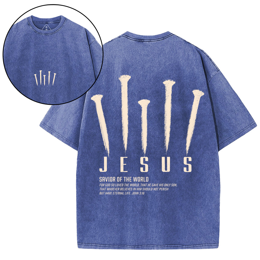 New-Sample Christian Washed T-Shirt双面原件31.95 Sale - GuidingCross