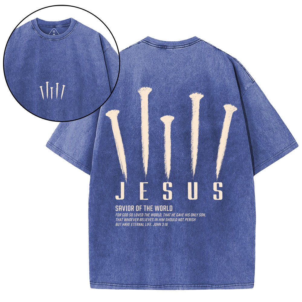 New-Sample Christian Washed T-Shirt双面原件31.95 Sale - GuidingCross