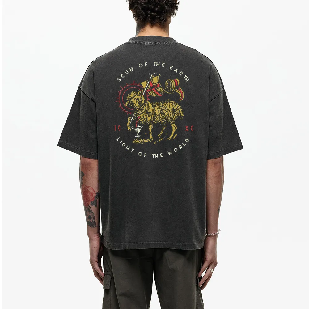 Scum Of The Earth Christian Washed T-Shirt