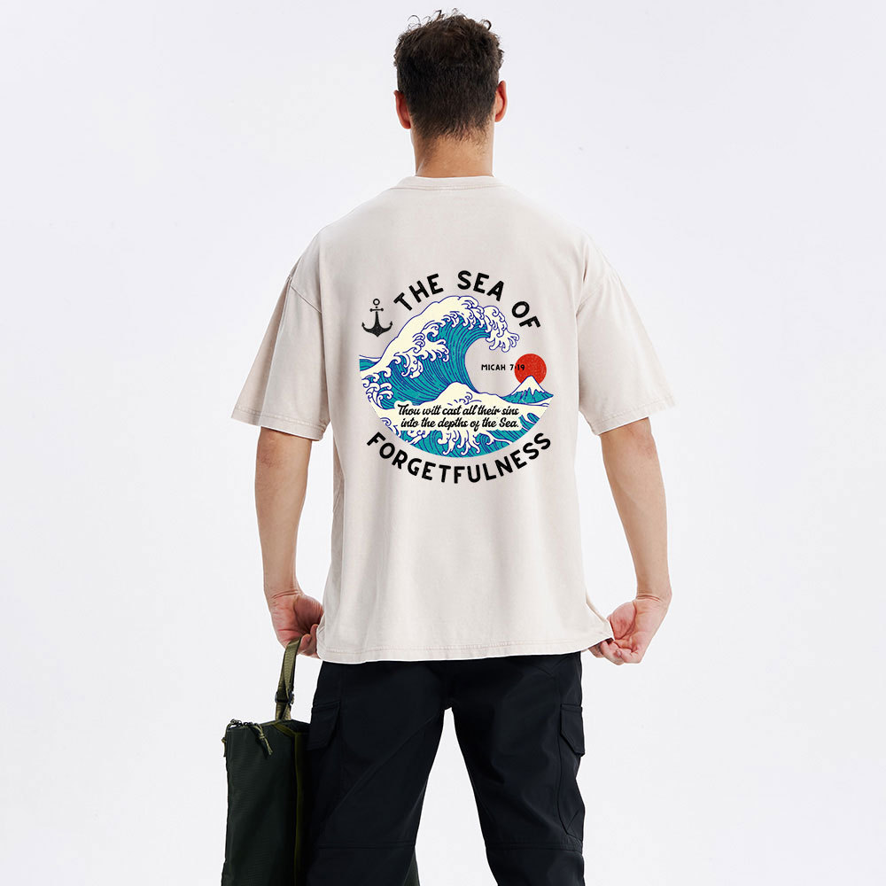 Sea Of Forgetfulness Christian Washed T-Shirt
