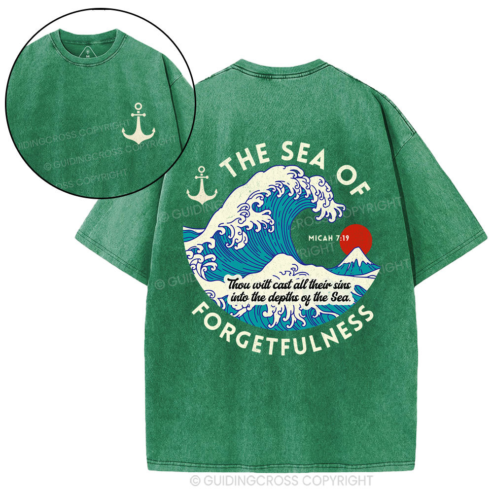 Sea Of Forgetfulness Christian Washed T-Shirt