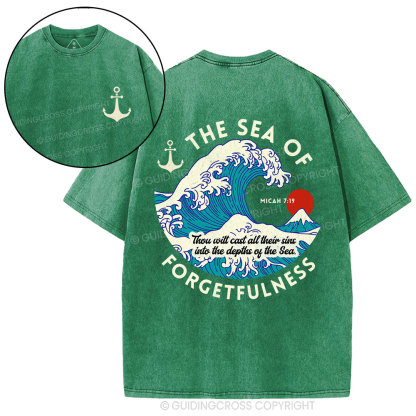Sea Of Forgetfulness Christian Washed T-Shirt