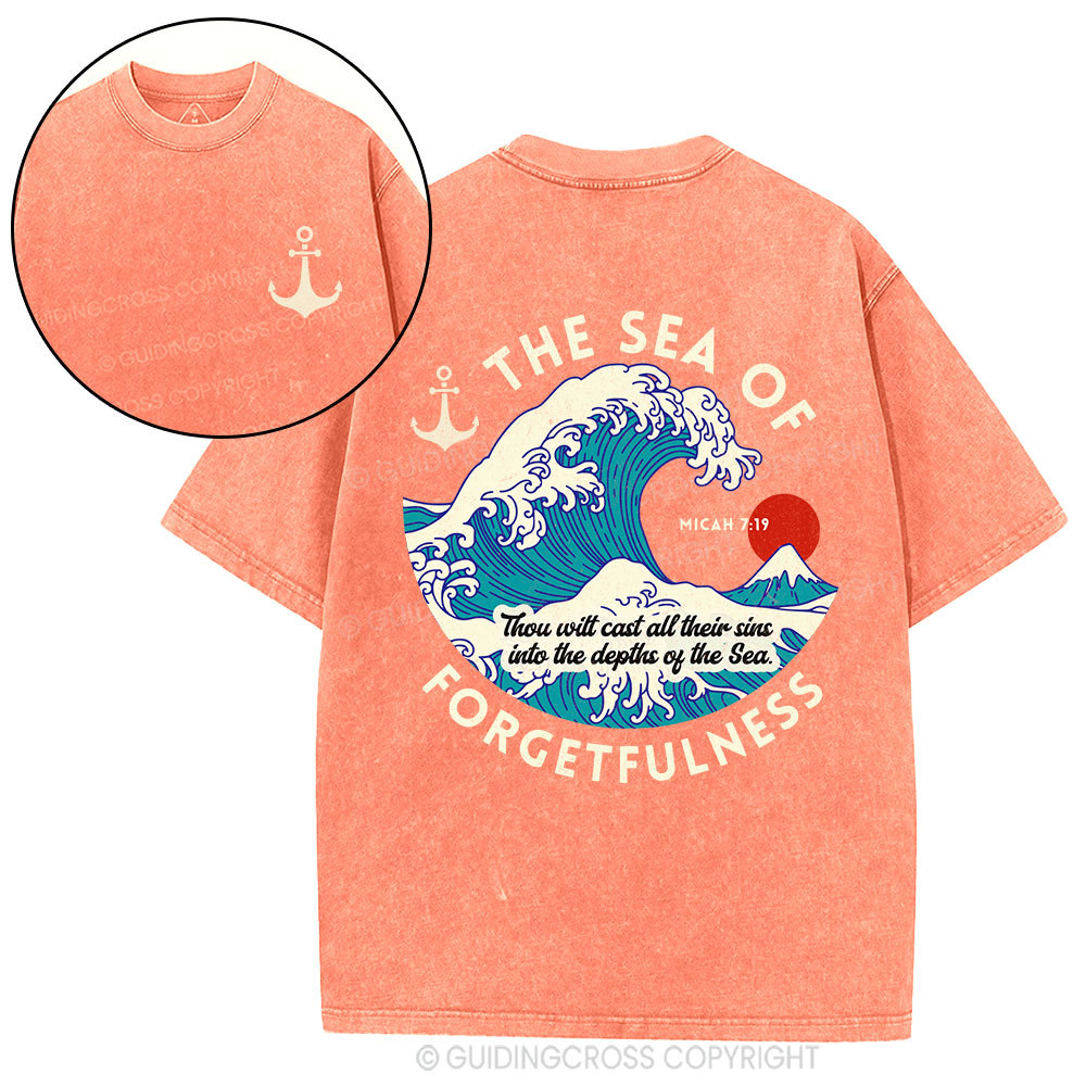 Sea Of Forgetfulness Christian Washed T-Shirt