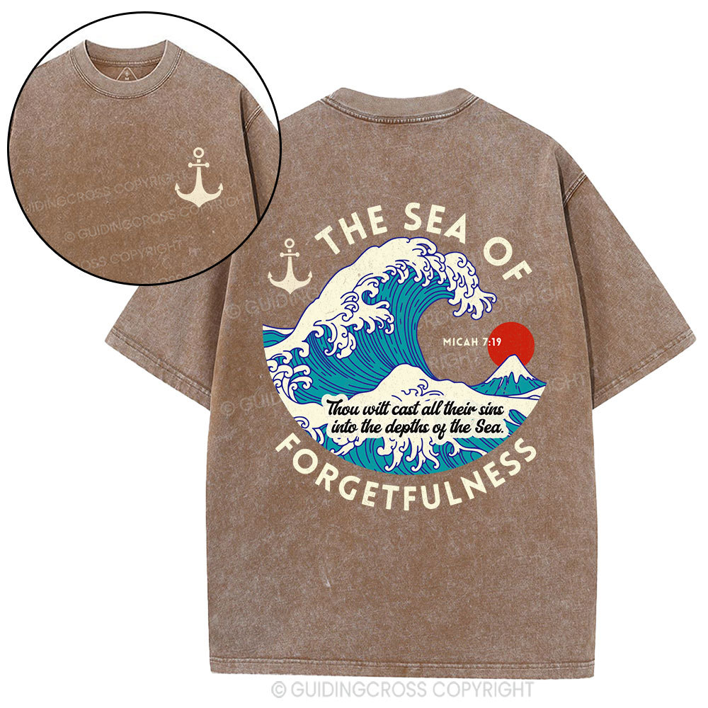 Sea Of Forgetfulness Christian Washed T-Shirt