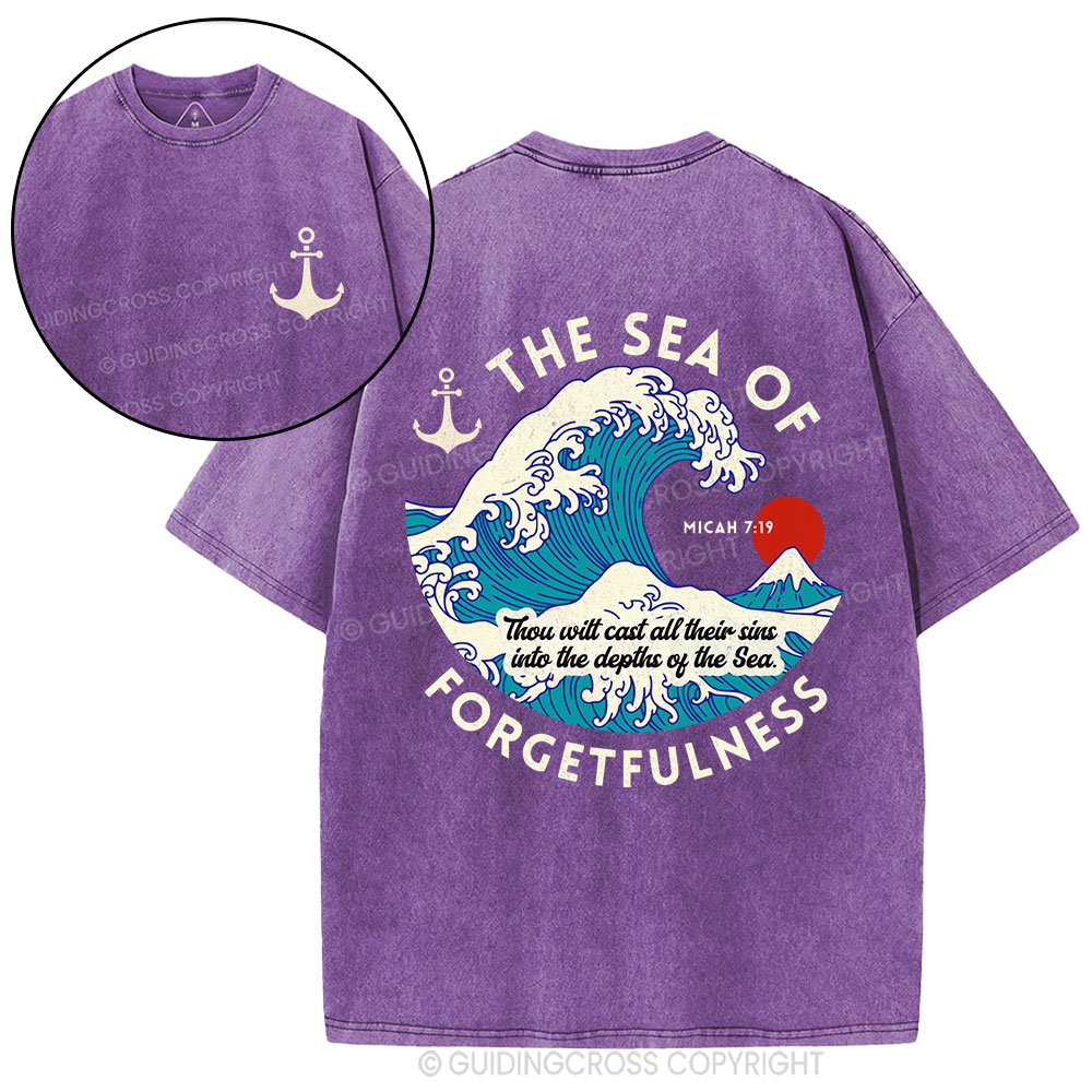 Sea Of Forgetfulness Christian Washed T-Shirt