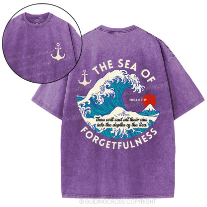 Sea Of Forgetfulness Christian Washed T-Shirt