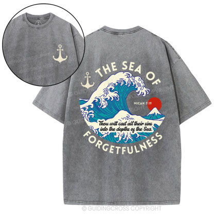 Sea Of Forgetfulness Christian Washed T-Shirt