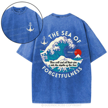 Sea Of Forgetfulness Christian Washed T-Shirt