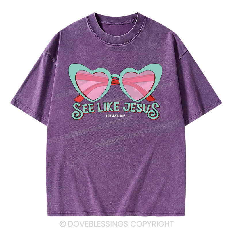 Image of See Like Jesus Christian Washed T-Shirt