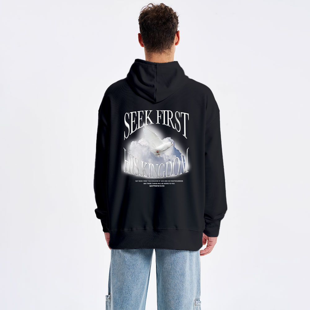 Seek First His Kingdom Classic Christian Hoodie