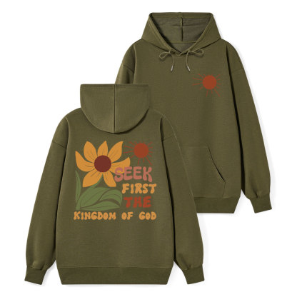 Seek First The Kindom Of God Christian Classic Hoodie