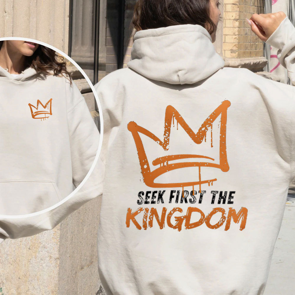 Seek First The Kingdom Christian Fleece Hoodie Set
