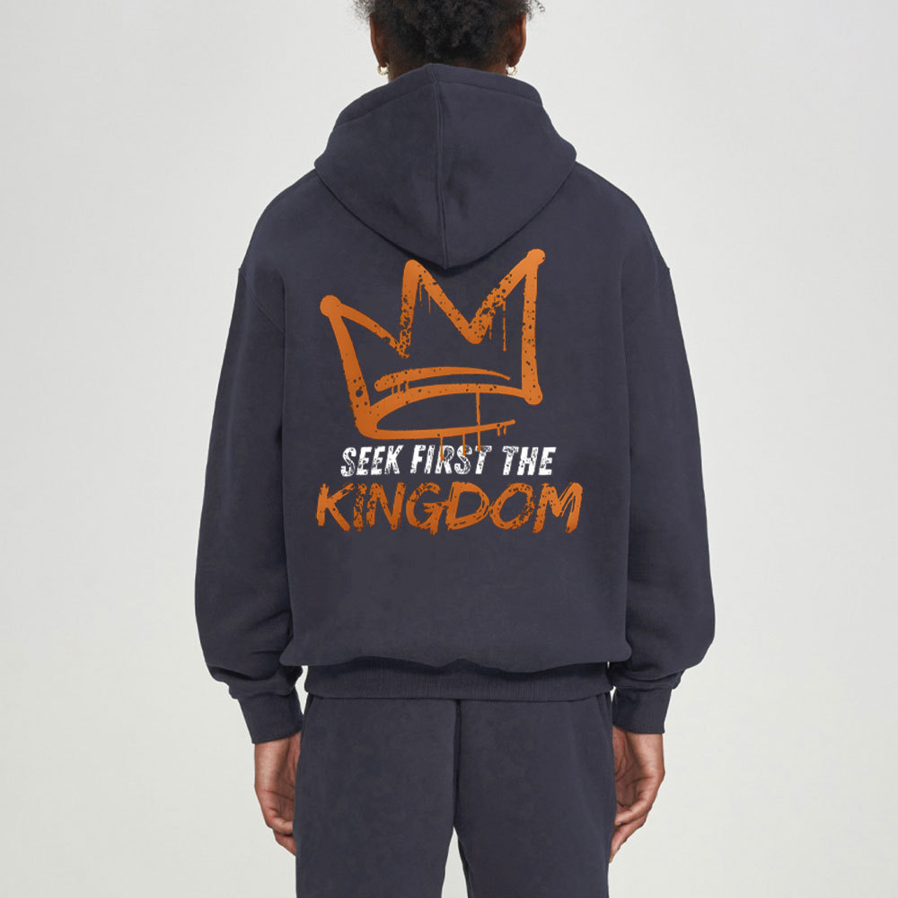 Seek First The Kingdom Christian Fleece Hoodie Set