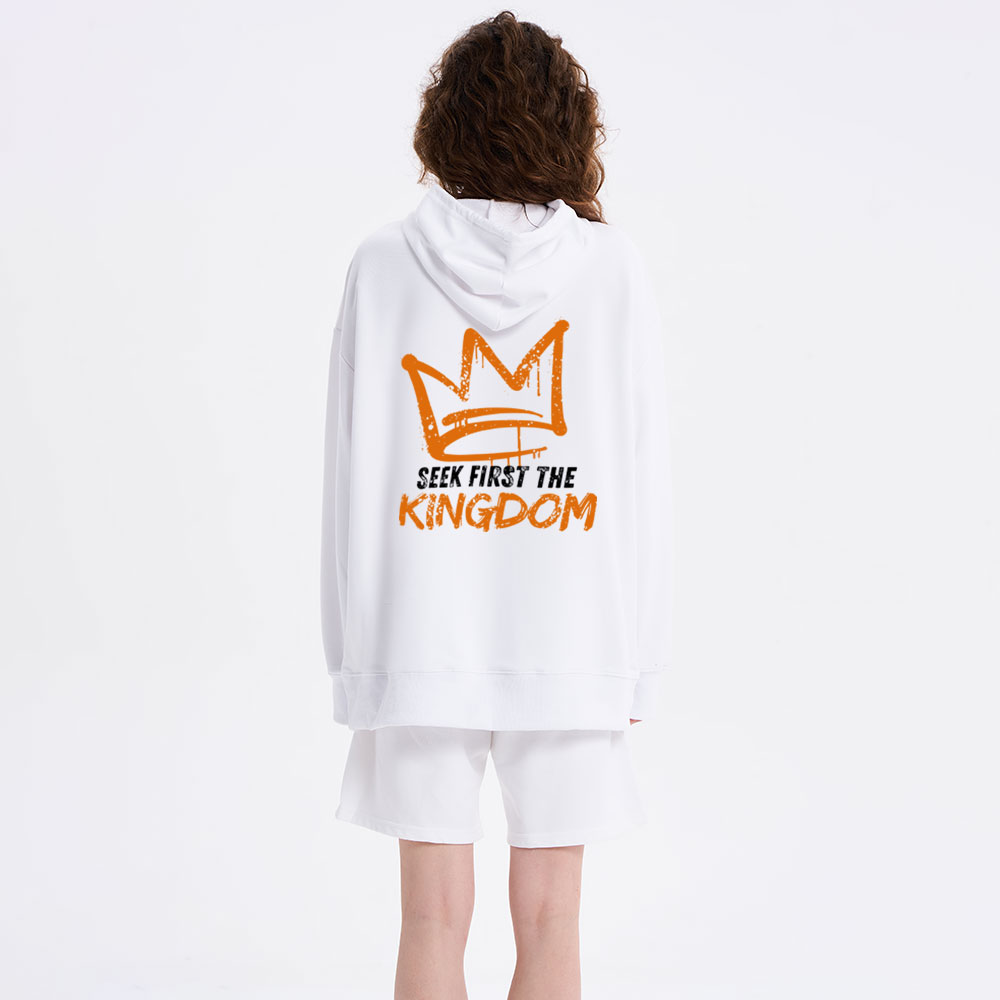Seek First The Kingdom Classic Christian Hoodie