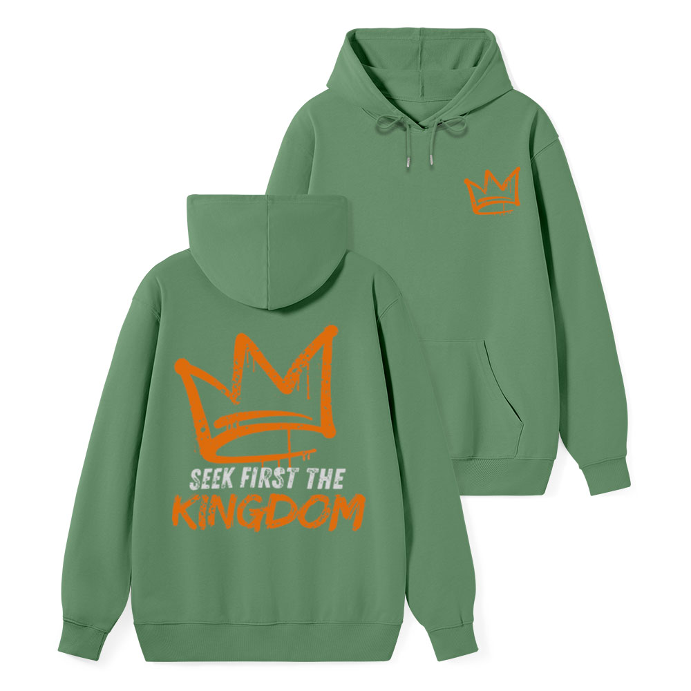 Seek First The Kingdom Classic Christian Hoodie