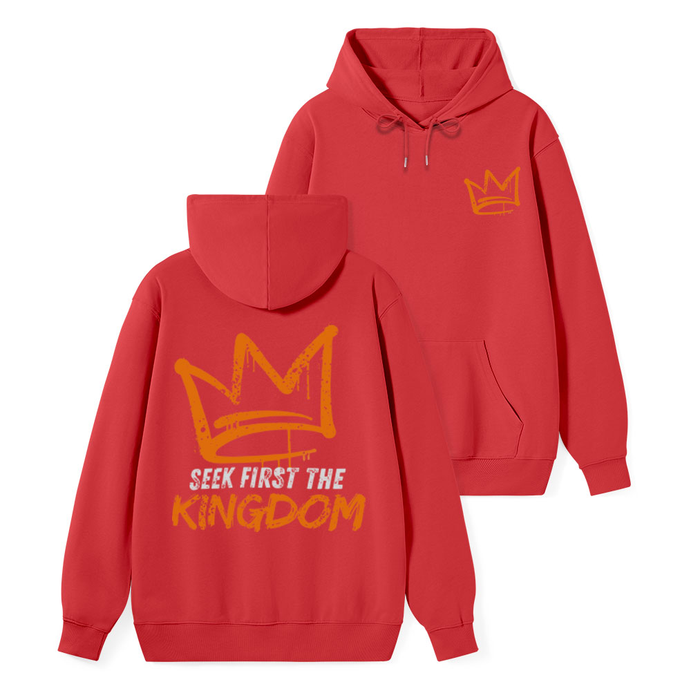 Seek First The Kingdom Classic Christian Hoodie