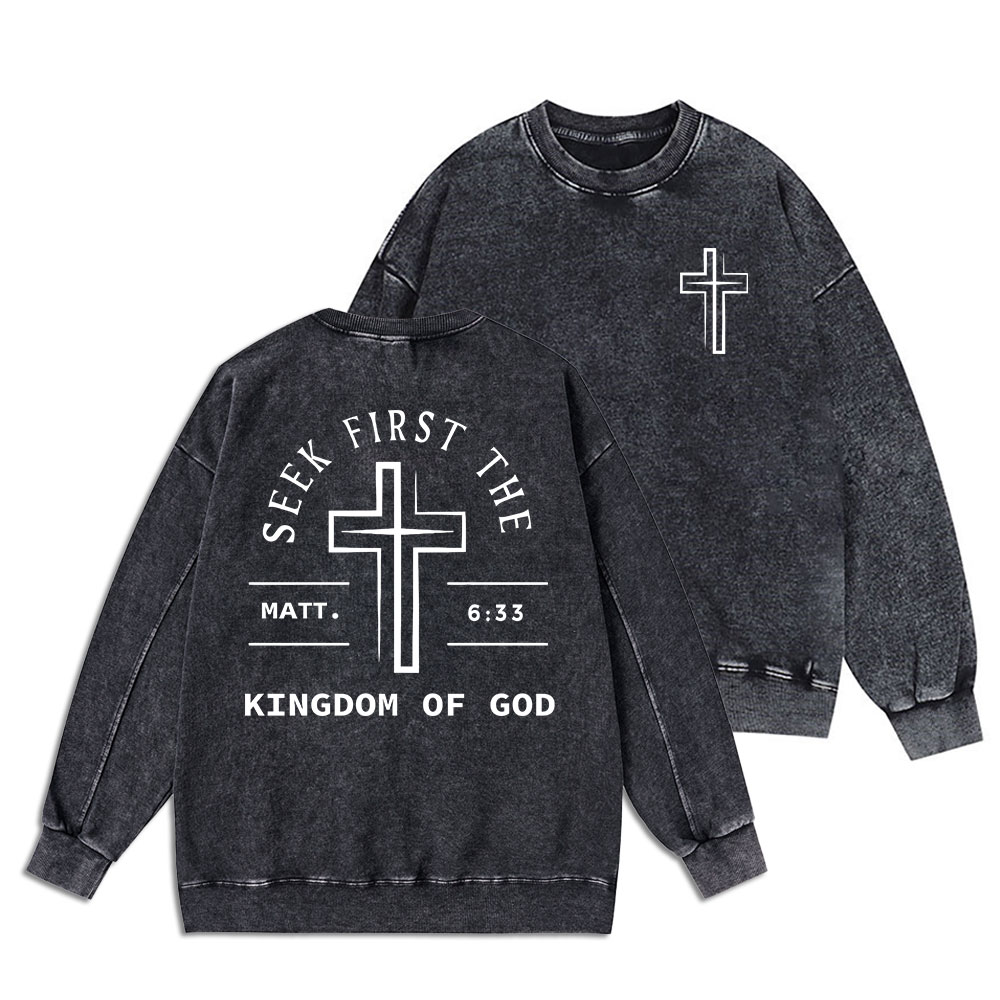 Discipple Christian Washed Sweatshirt Sale - GuidingCross