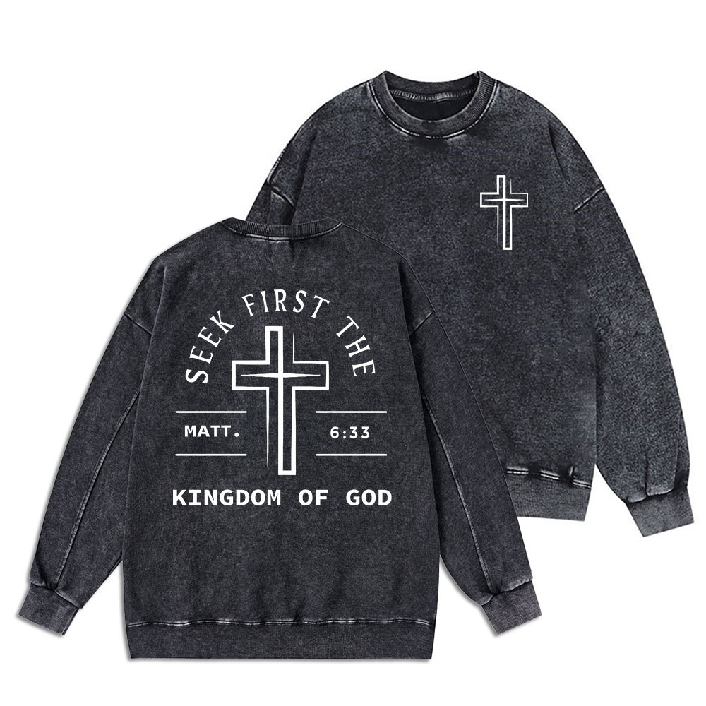 Discipple Christian Washed Sweatshirt Sale - GuidingCross